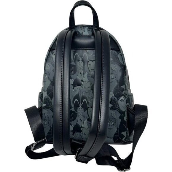 ?Loungefly Womens Disney Villains Debossed Double Strap Shoulder Bag main image 4